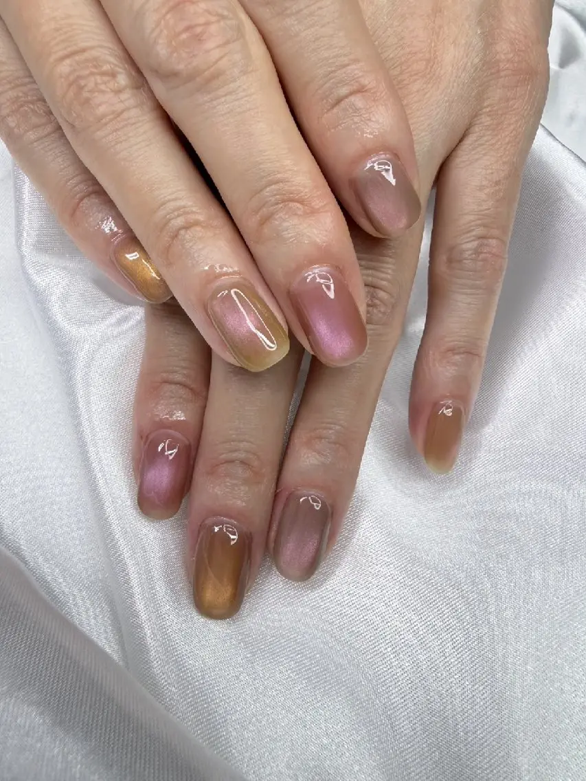 ネイル マグネットネイル ハンドネイル miwa🌿 .fのネイルデザイン