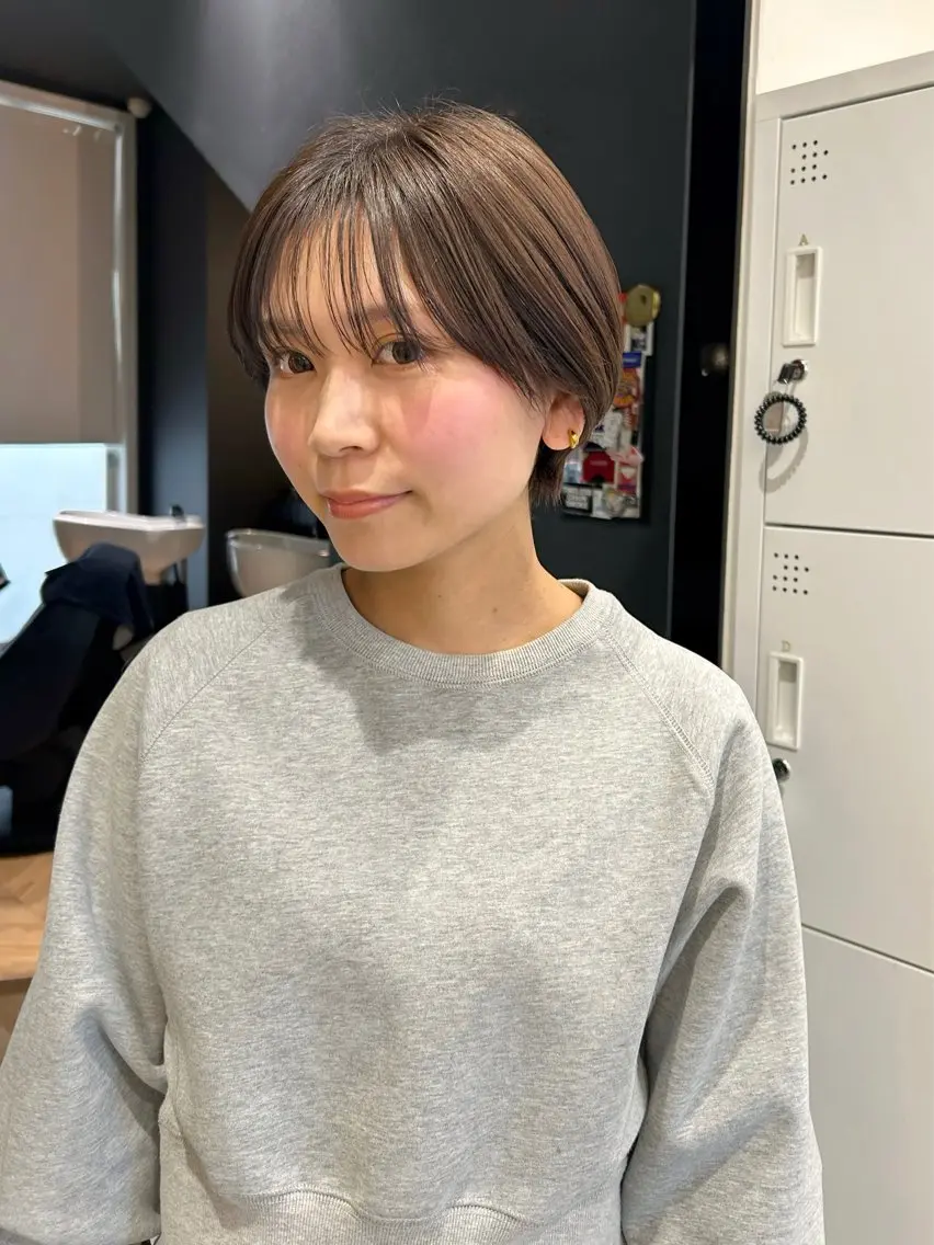 ショート カラー ショートヘア カット ヘアカラー KAZU レイヤーカットのヘアスタイル