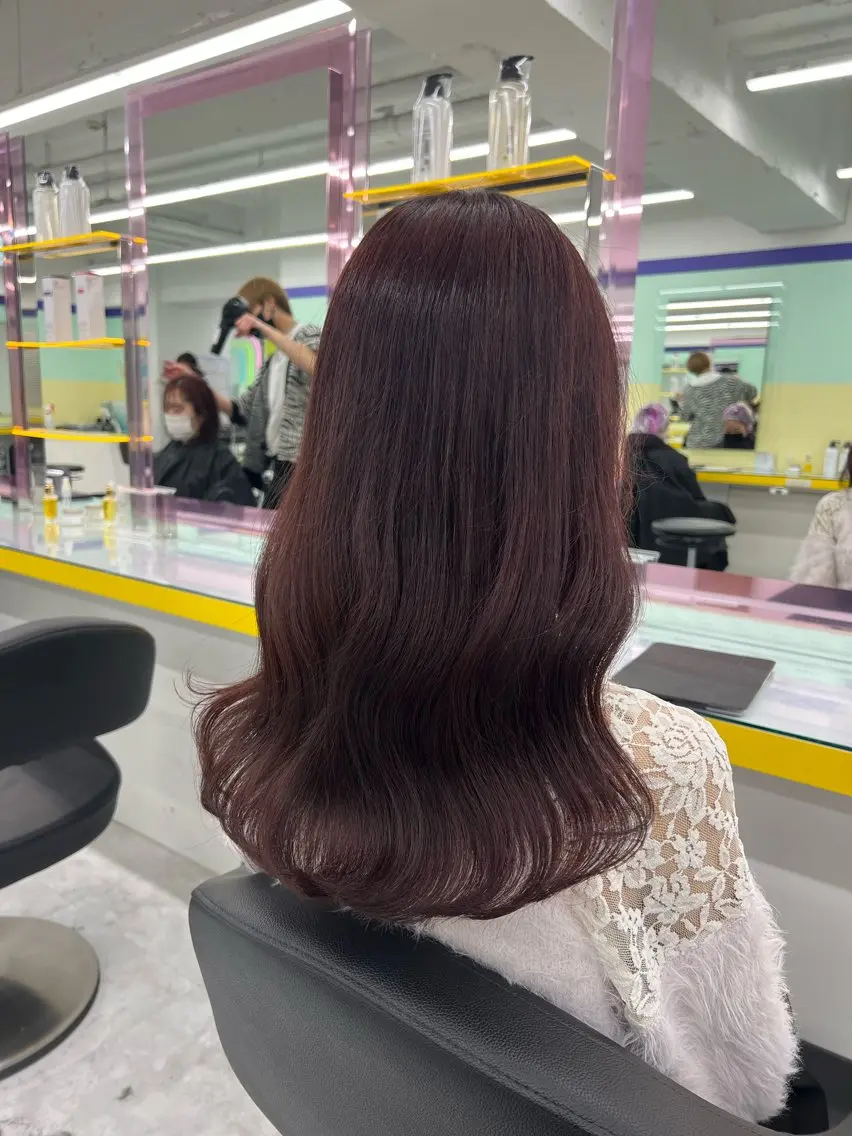 ロング カラー ヘアアレンジ ヘアカラー トリートメント ヘアセット 💗横浜美容室 💗HARUNAのヘアスタイル