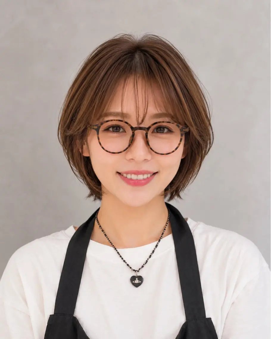 ショート 髪質改善 カット トリートメント ヘッドスパ 久木原 ゆりのヘアスタイル