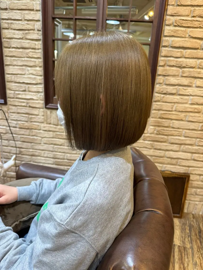 ショート ボブ 染矢 優希のヘアスタイル