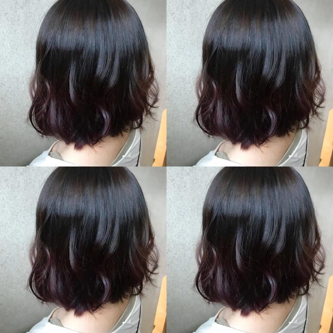 ミディアム カラー 小栗 麻衣のヘアスタイル