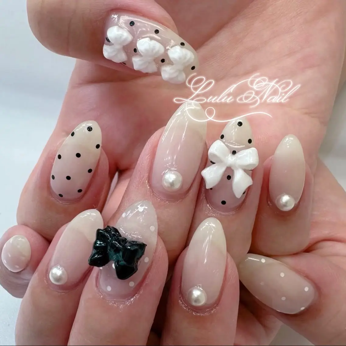 ネイル ドット ハンドネイル Lulu Nail 🫧ユユのネイルデザイン