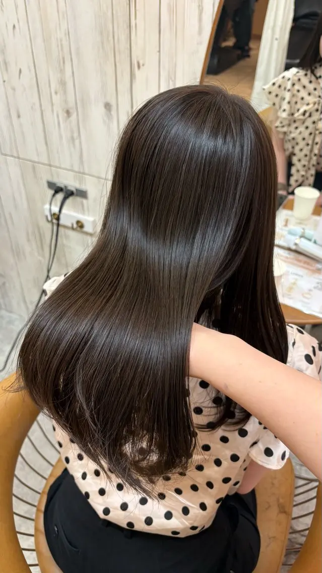 ロング ヘアカラー トリートメント オリーブベージュ/ボ ブショートたまき🧡のヘアスタイル