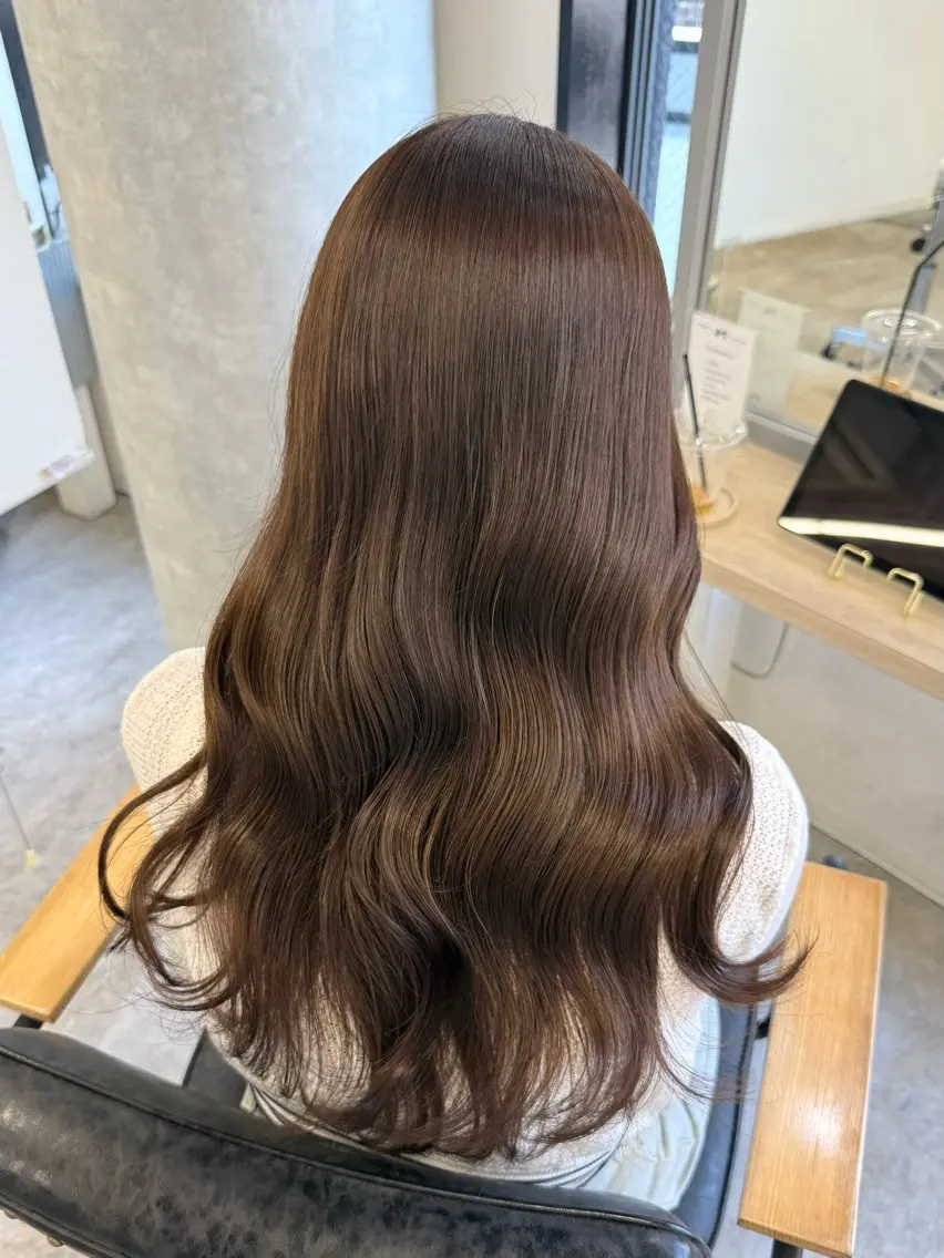 ロング カラー ヘアアレンジ ベージュカラー カット ヘアカラー トリートメント Himawari♡ 柔らかいカラーのヘアスタイル