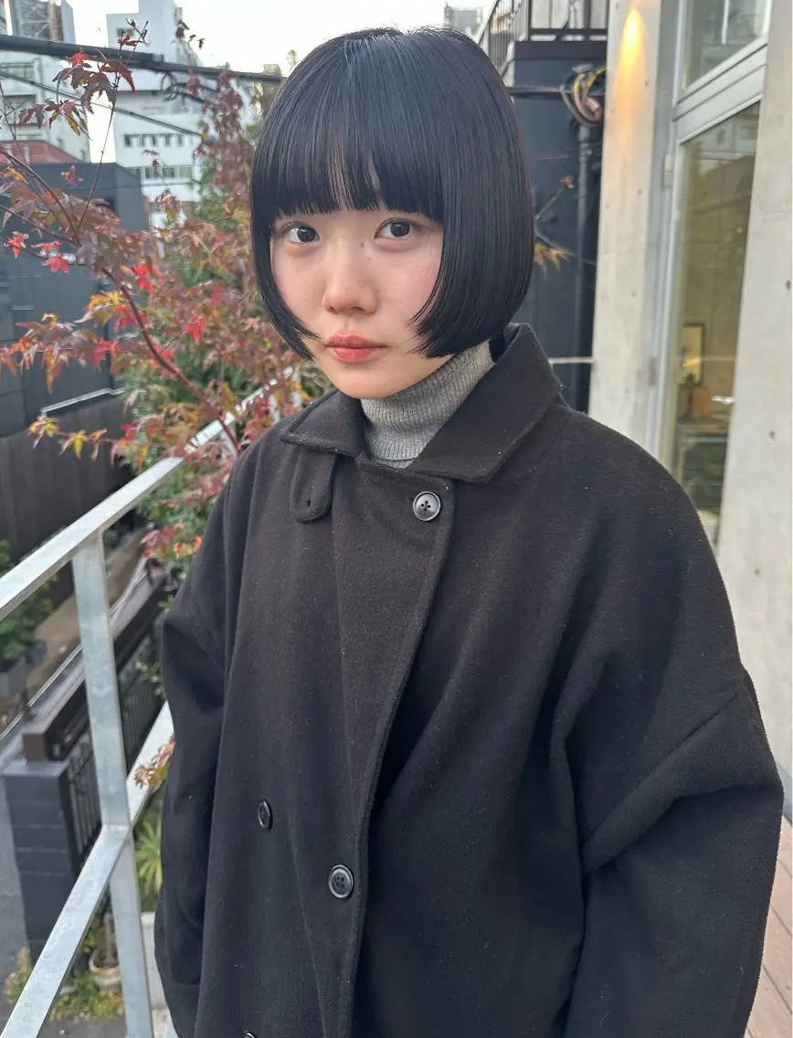 ミディアム カット ボブ/似合わせカット /ニュアンスカラーのヘアスタイル