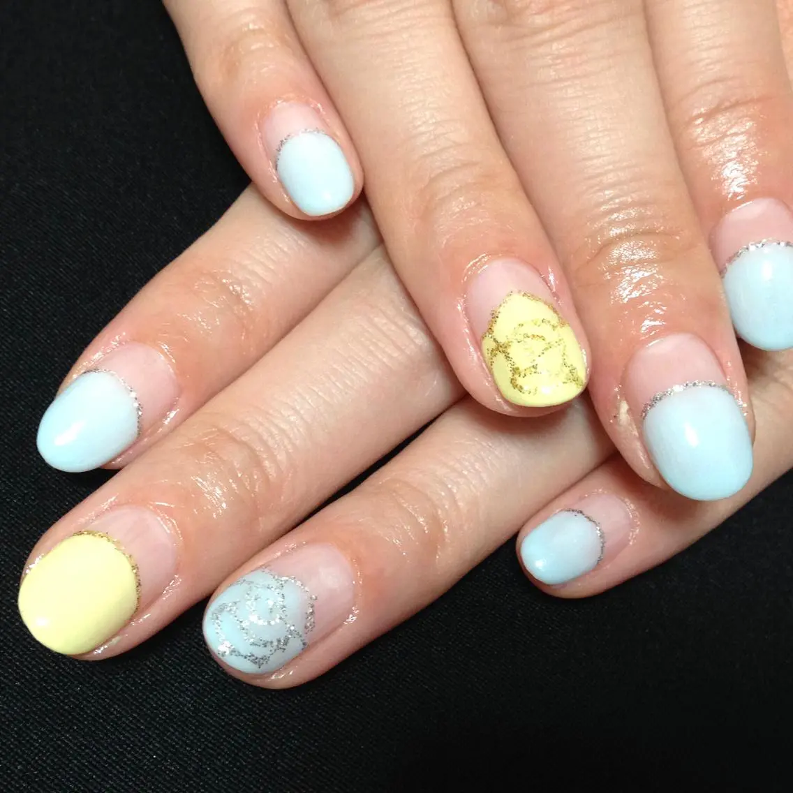 ネイル フレンチネイル シンプルネイル ステラ marikominoのネイルデザイン
