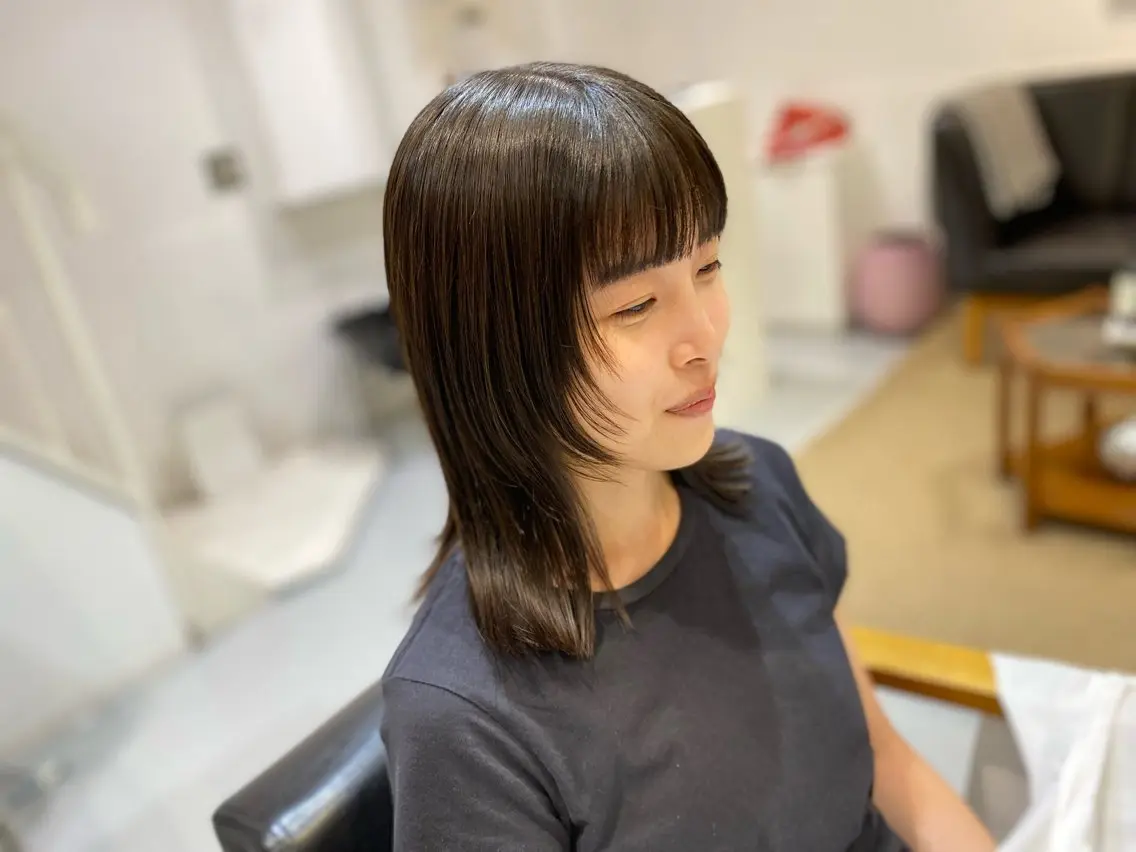 リタッチストレートパーマ+トリートメント3stepの写真