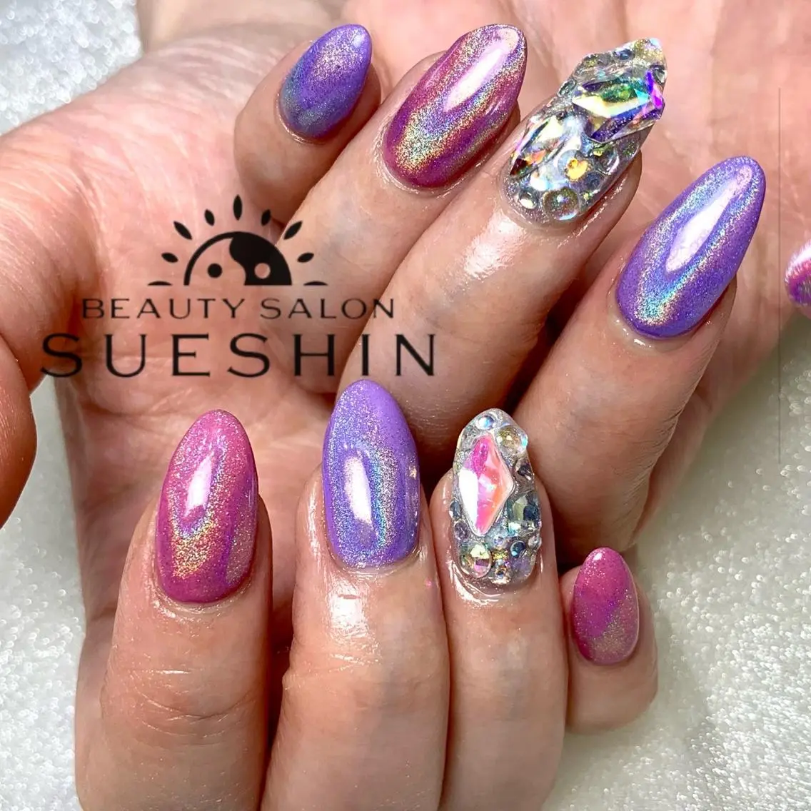 セミロング ネイル S ueshinのネイルデザイン