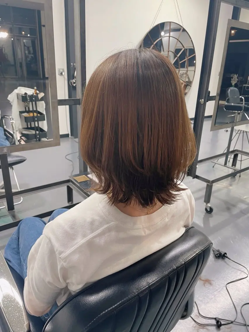 ミディアム ウルフカット カット Sakairi Yunaのヘアスタイル