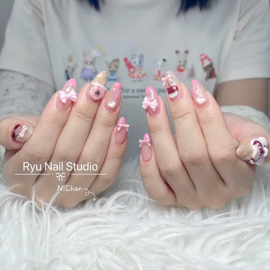 ネイル アートネイル ジェルネイル マグネットネイル ニュアンスネイル シンプルネイル ハンドネイル Ryu nail studioのネイルデザイン