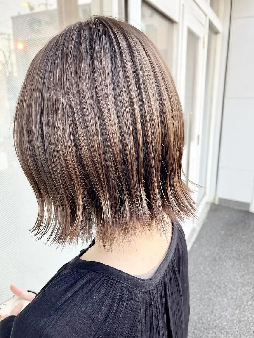【SNSで話題な透明感カラー】カット+イルミナカラー✂️　￥10120→￥7700(ロング料金別)の写真