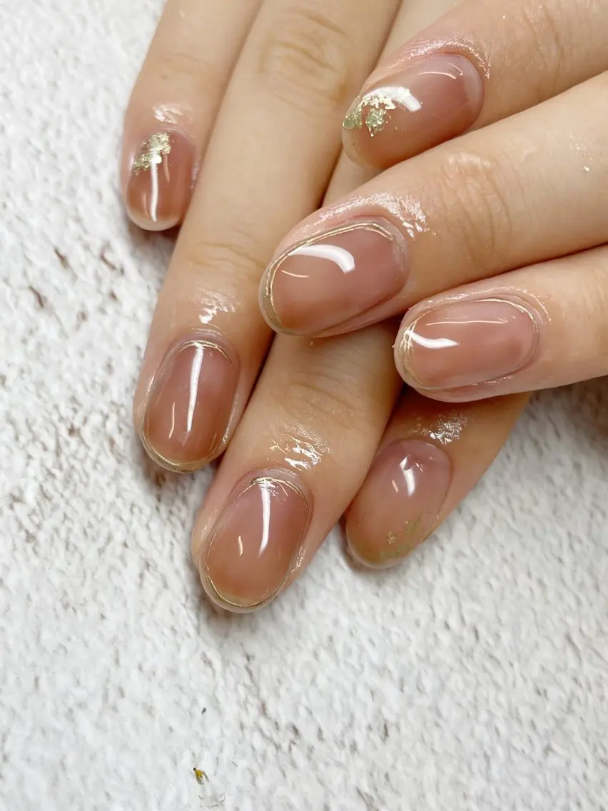 ネイル アートネイル フラッシュネイル フットネイル ジェルネイル グラデーション ハンドネイル エルモサ YURIKAのネイルデザイン