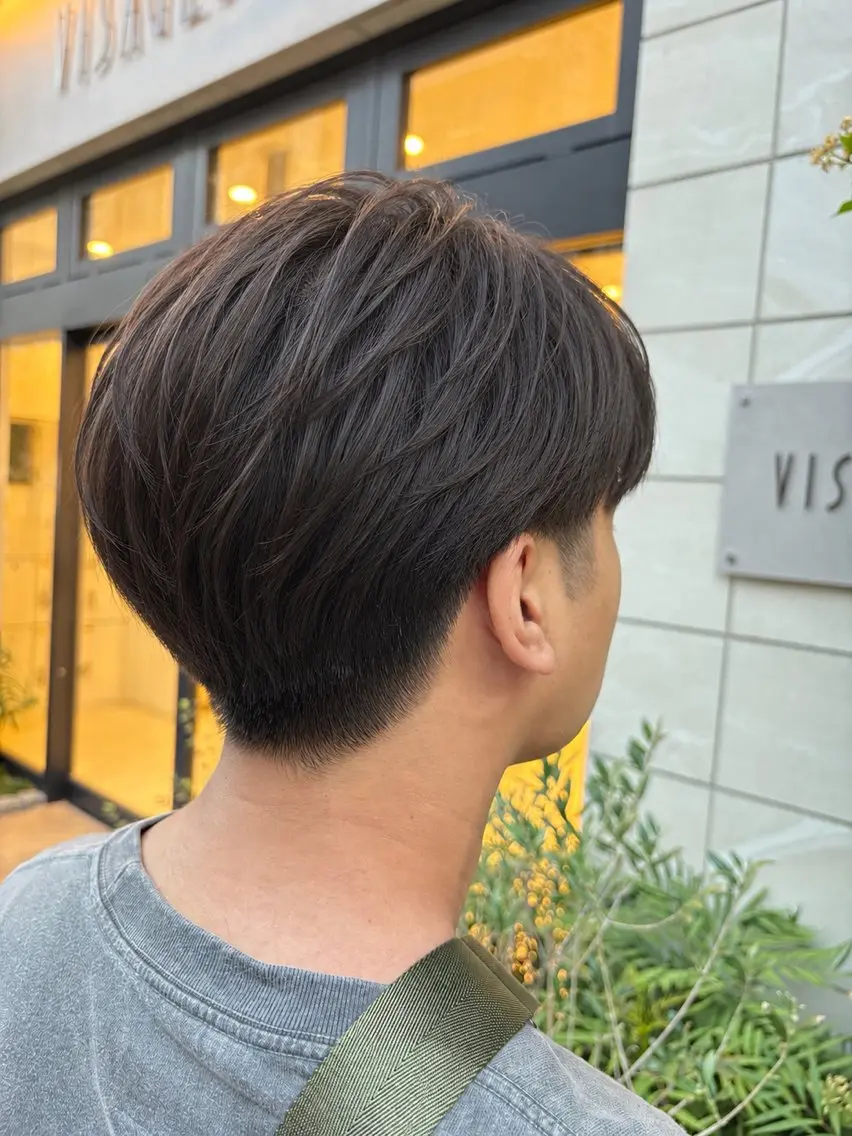 ショート パーマ メンズ カット パーマ イシカワ ユウタのヘアスタイル