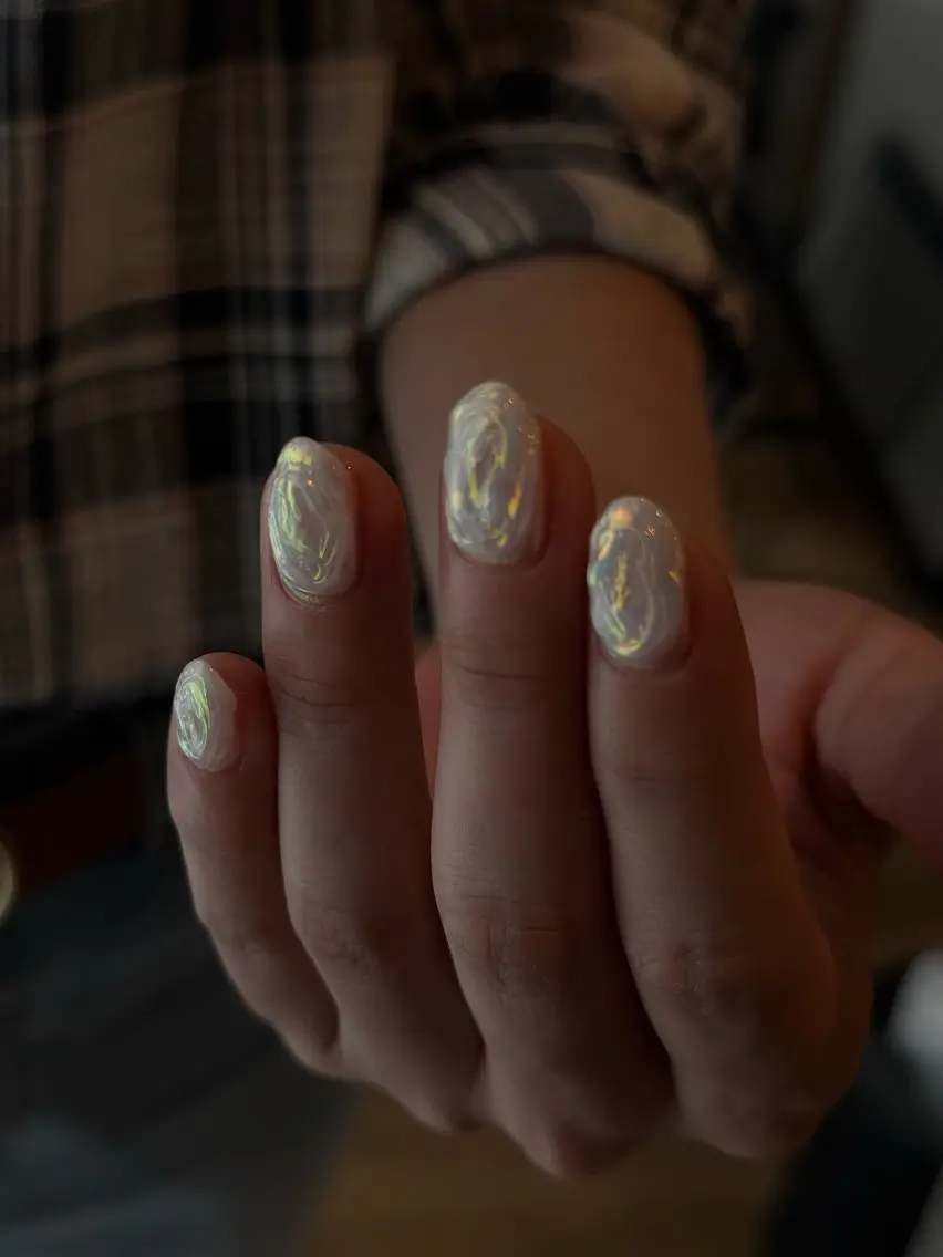 ネイル カジュアル クリアネイル ニュアンスネイル 夏ネイル ホワイト ハンドネイル filonnail / kotoneのネイルデザイン