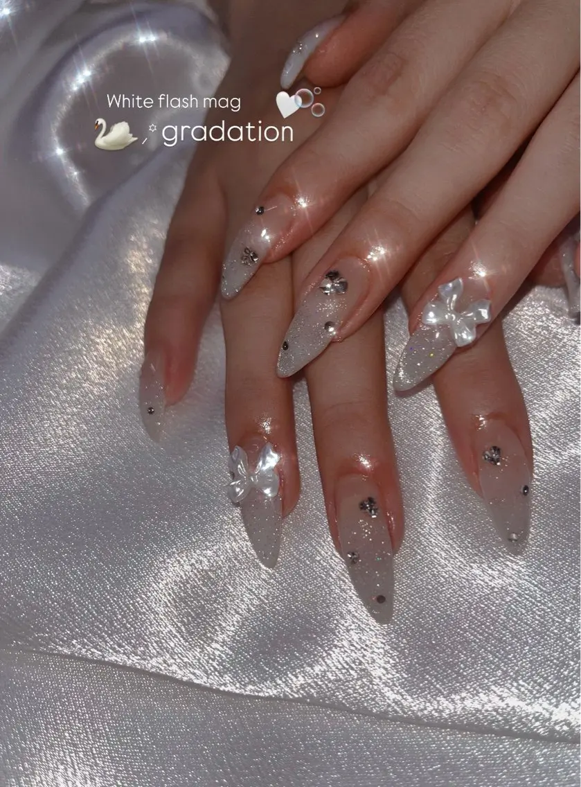 ネイル フラッシュネイル キラキラネイル マグネットネイル nailsalon JOIEのネイルデザイン