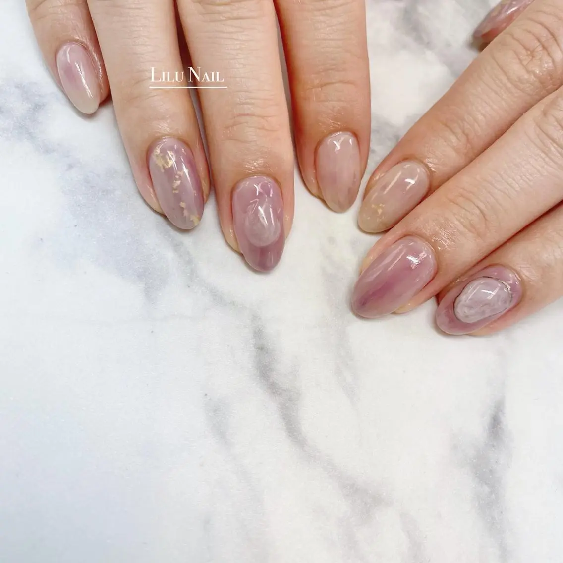 ネイル ニュアンスネイル モチの良さ◉ フィルインネイル♡のネイルデザイン