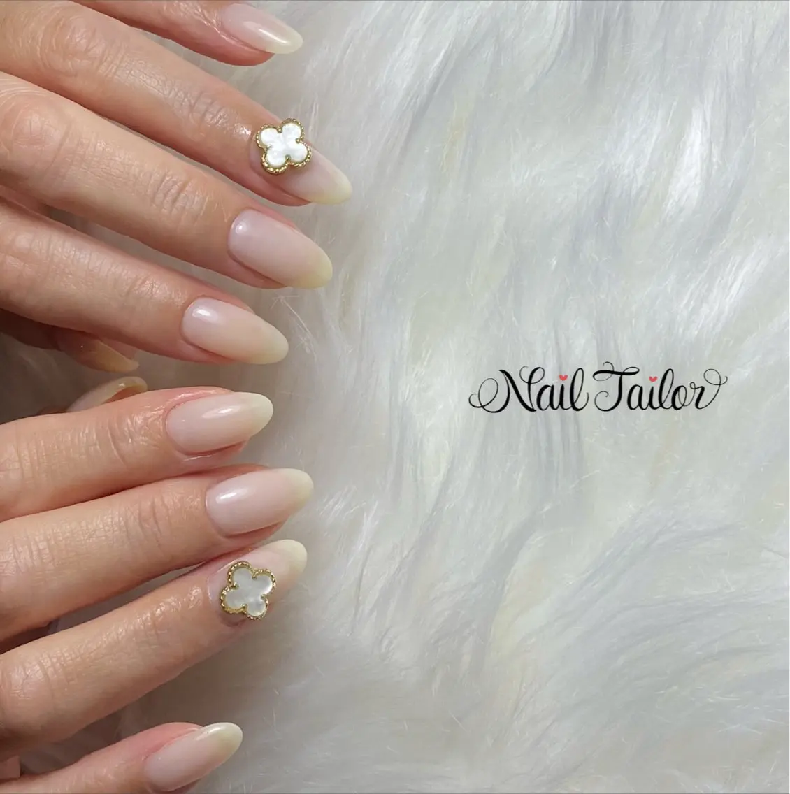 ネイル 長さ出し オフィスネイル ワンカラーネイル ワンホンネイル ホワイト ハンドネイル NailTailor ネイルテイラーのネイルデザイン