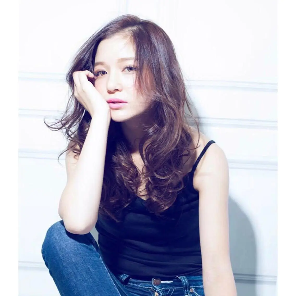 ロング カラー 内藤 達也のヘアスタイル