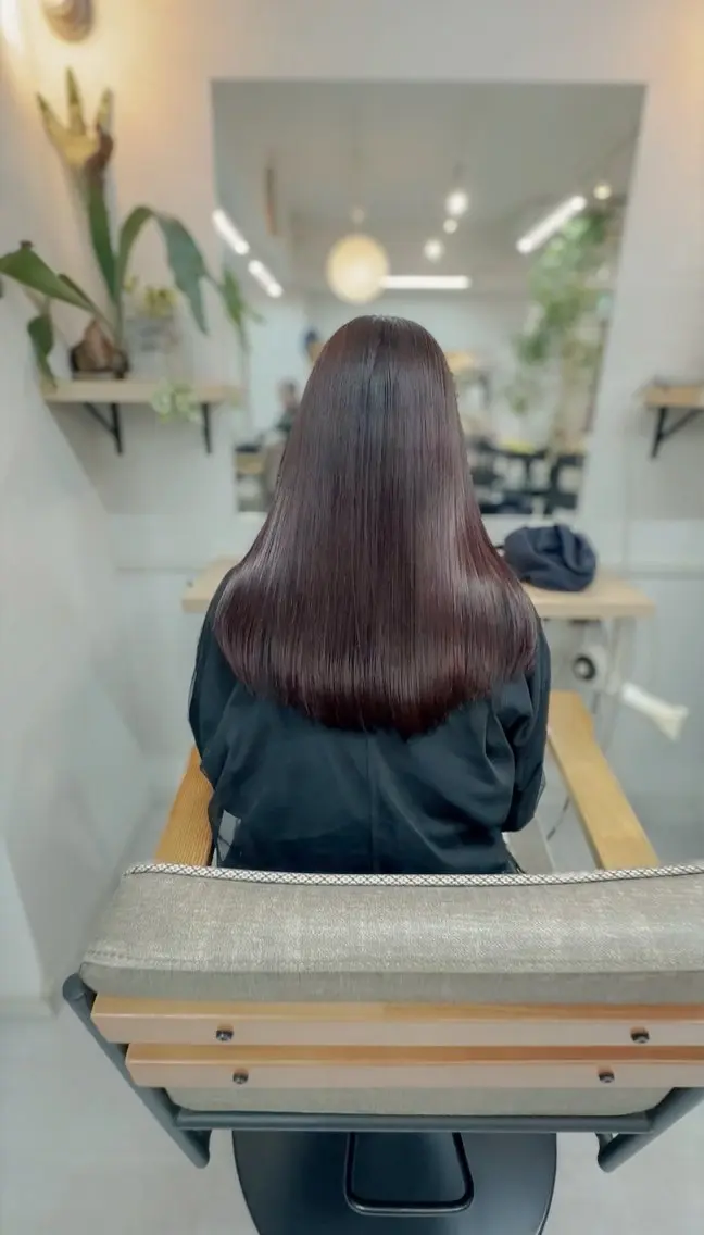 ロング 髪質改善 ロング トリートメント ヘアカラー トリートメント 髪質改善/ストレート 根上のヘアスタイル