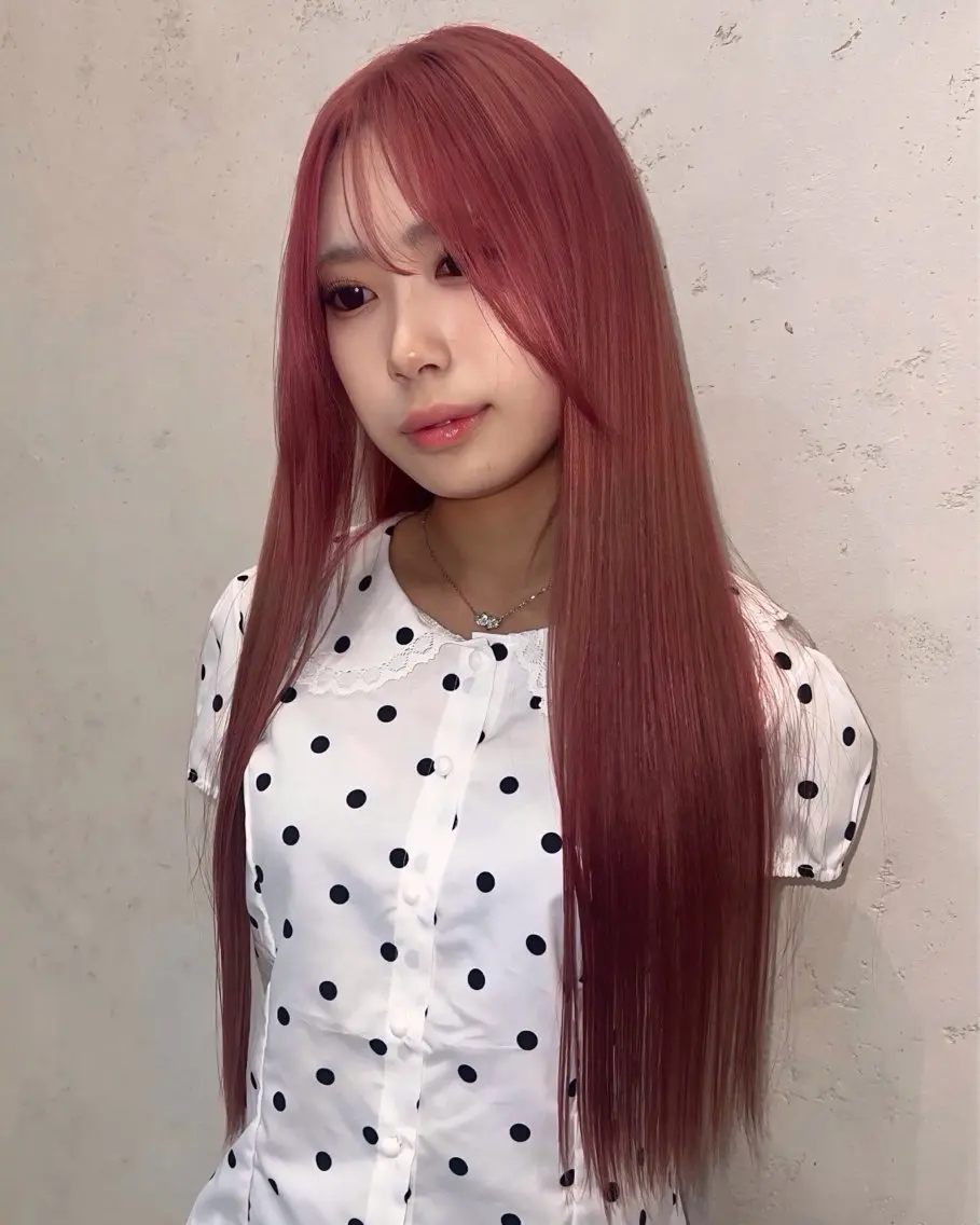 ロング ヘアカラー トリートメント ヘアセット DEAN ISLA 海外風ヘアサロンのヘアスタイル