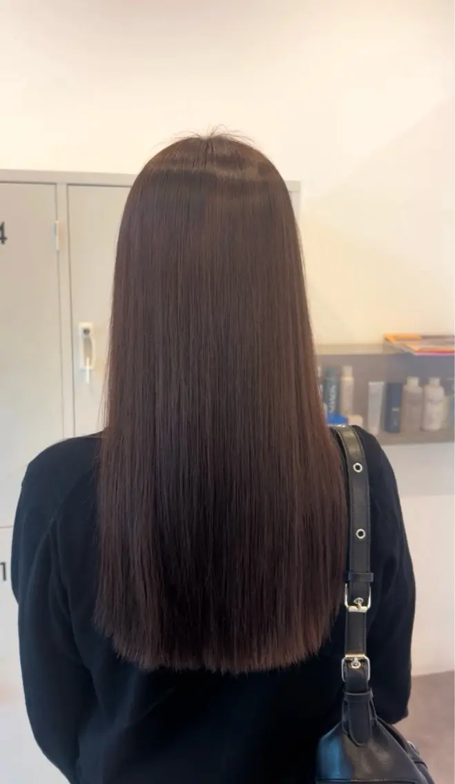 ロング カット ヘアカラー Agu hair muta 大山佑将のヘアスタイル