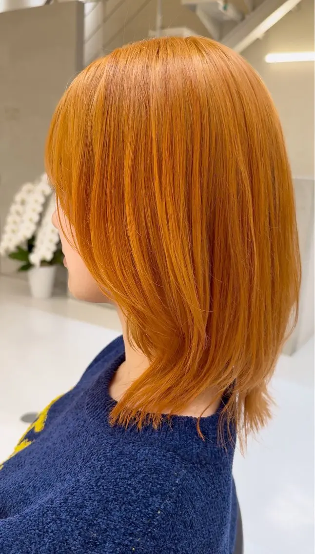 ミディアム 園田奈津 ボブ・レイヤーカットのヘアスタイル