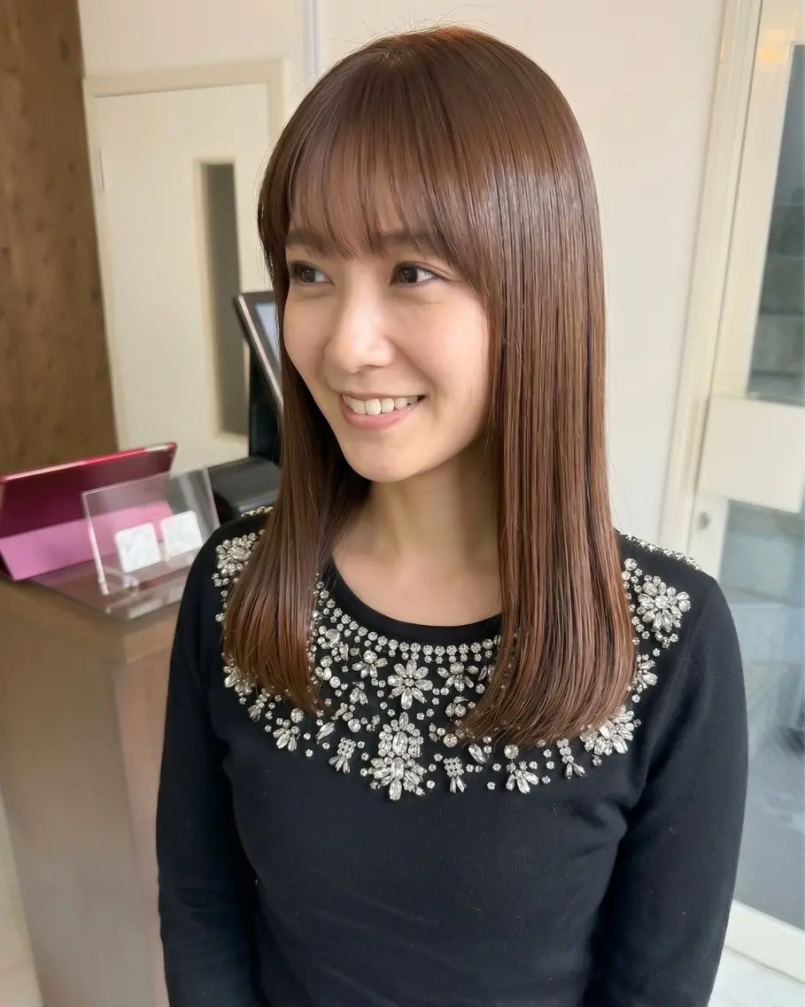カラー 髪質改善🌟美髪💐 服部睦月のヘアスタイル