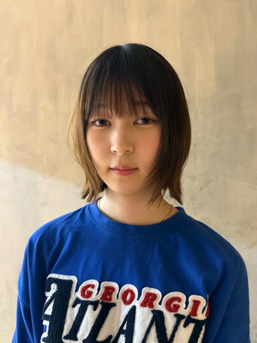 ショート ボブ くびれヘア レイヤーカット 小顔カット 表参道/ボブカット 岩倉稜真のヘアスタイル