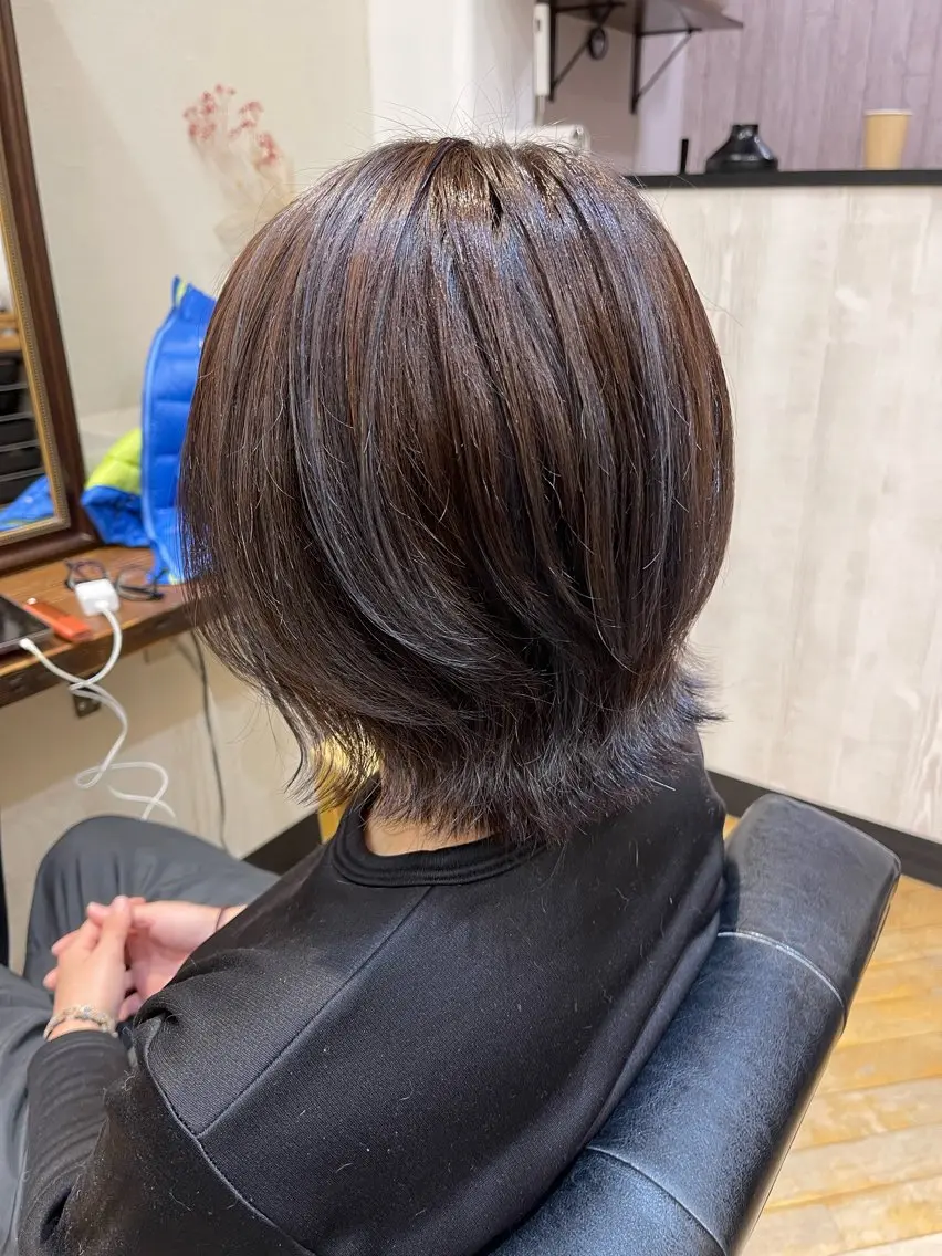 ショート ボブレイヤー ボブ レイヤーカット 佐藤 海璃のヘアスタイル