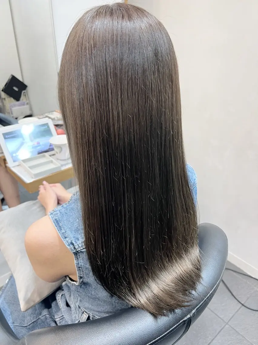 カラー アクアカラー グレージュ オリーブグレージュ オリーブグレー 髪質改善 ヘアカラー トリートメント ヘッドスパ グレージュ/髪質改善 Yamato.hのヘアスタイル