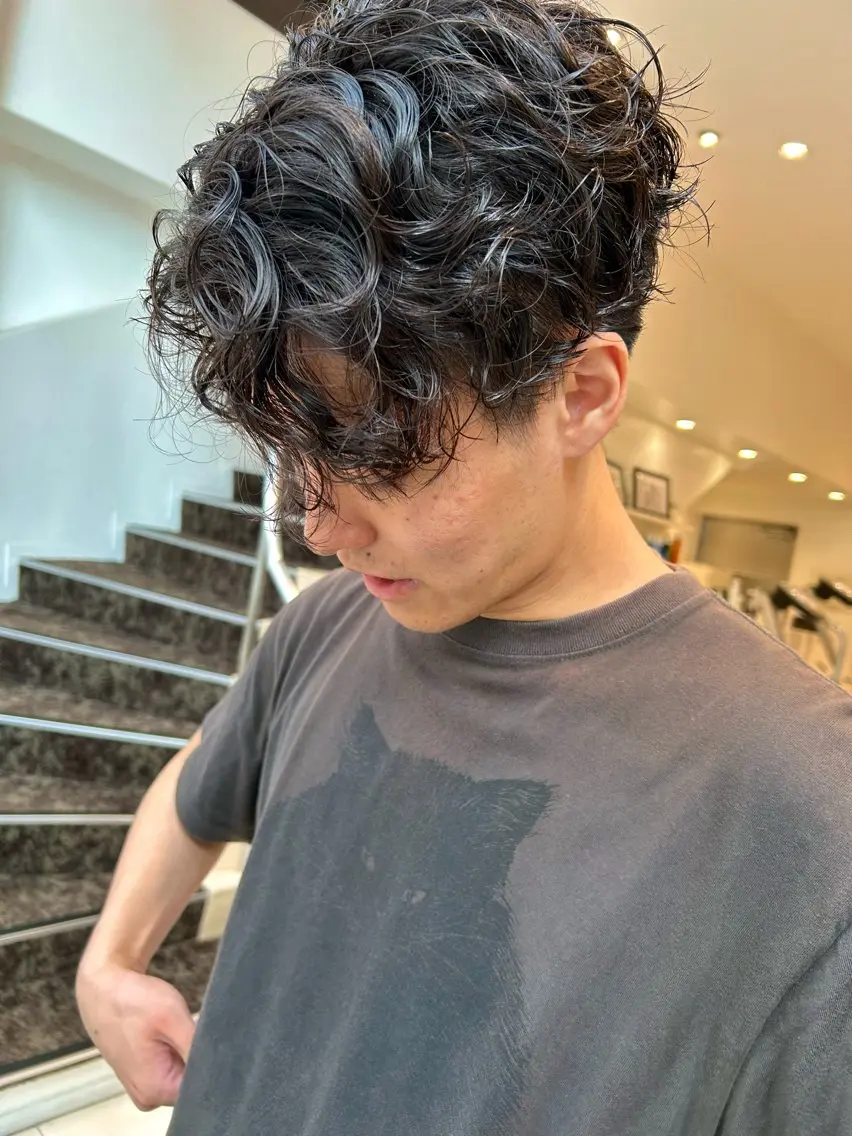 パーマ メンズ パーマ オオタ ユイナ🌈のヘアスタイル