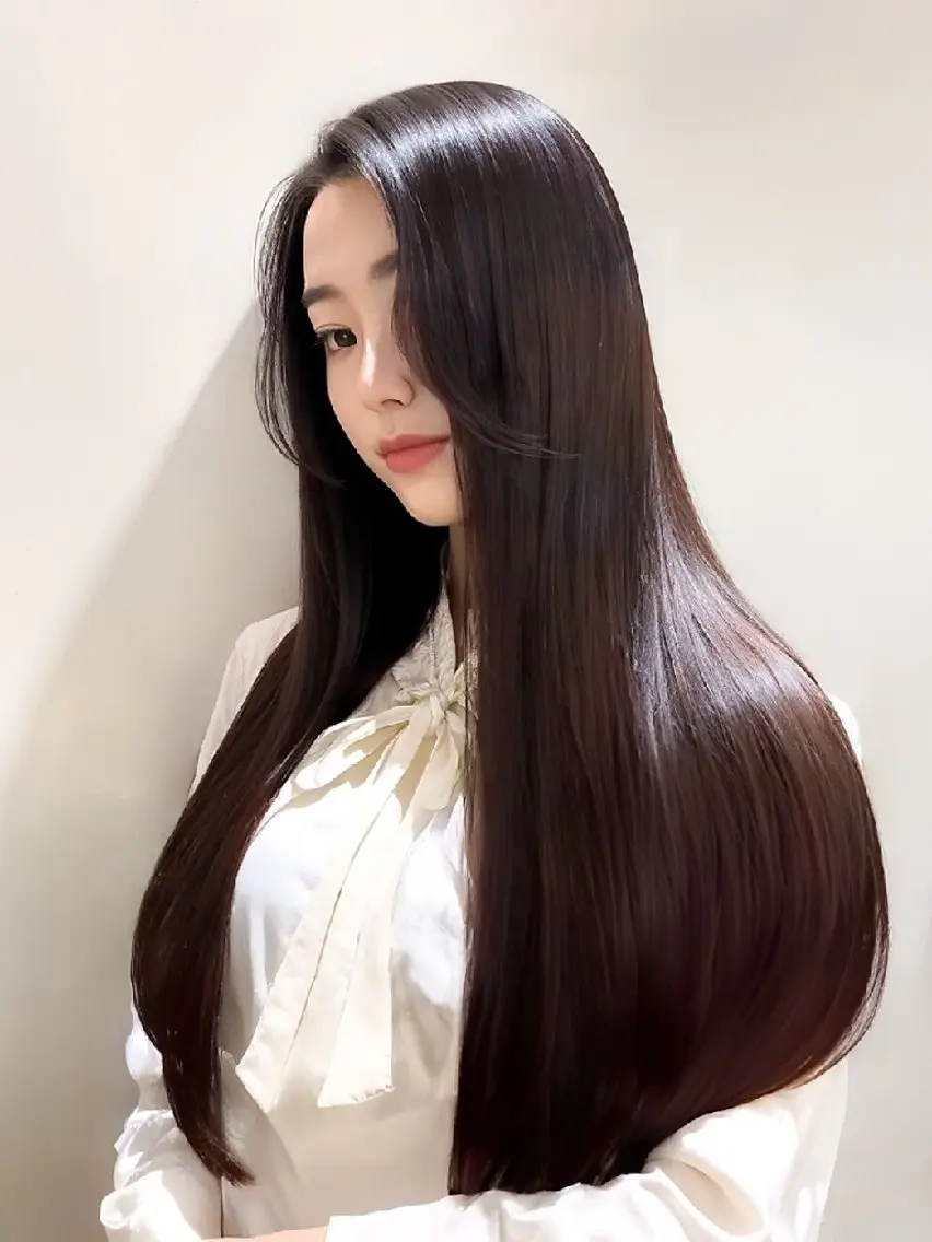 ✨業界最先端✨ダメージレスカラー🖤髪質改善トリートメントの写真