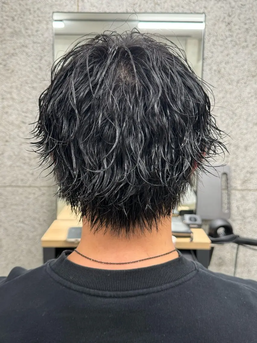 パーマ メンズ カット パーマ 髪質改善/浅沼 亮のヘアスタイル