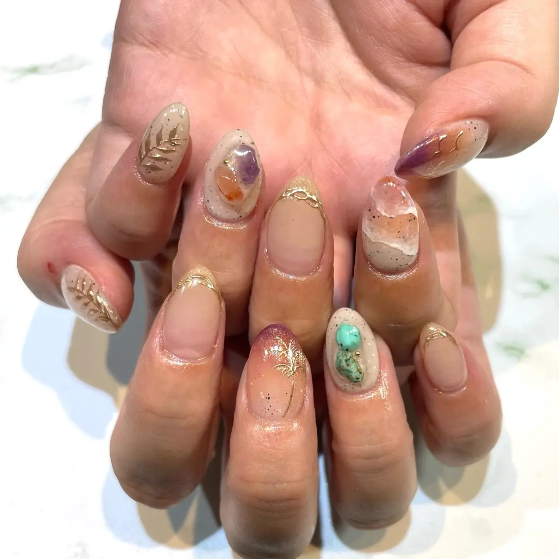 ネイル ハンドネイル 糀屋 彩奈のネイルデザイン