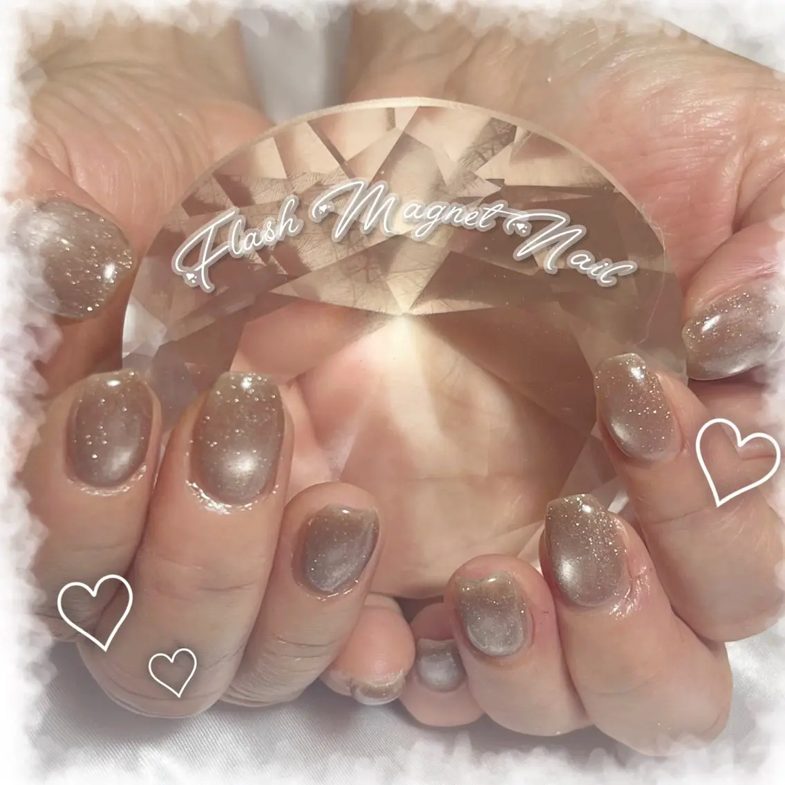 ネイル フラッシュネイル フラッシュマグ ハンドネイル LAVISH sakiのネイルデザイン