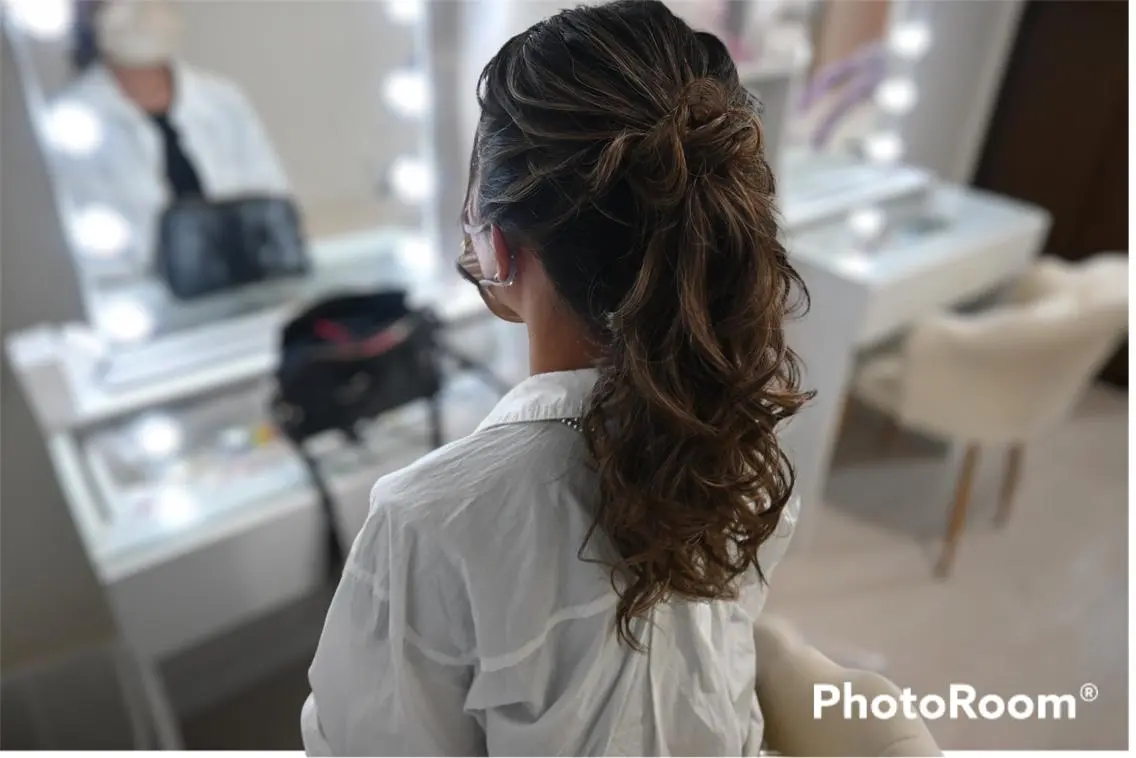 ヘアアレンジ 麻優 ヘアセットのヘアスタイル
