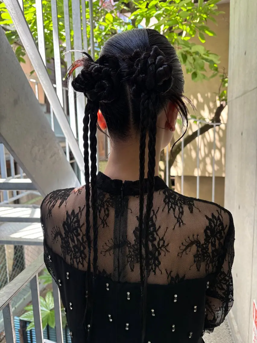ロング ヘアアレンジ ヘアセット yuuna/ ハッシュカット🎀のヘアスタイル