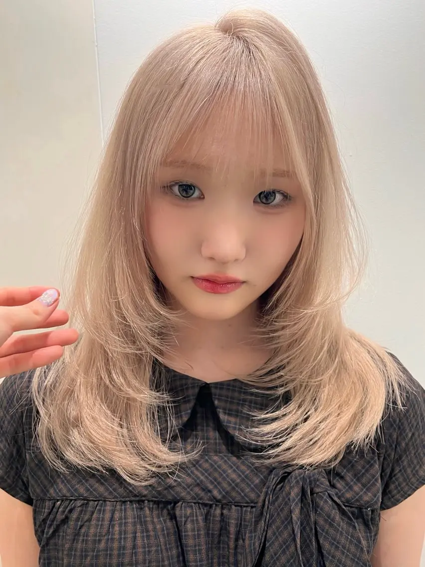 セミロング レイヤーカット カット 新宿❤︎ヘアセット ♡YUME🍀のヘアスタイル