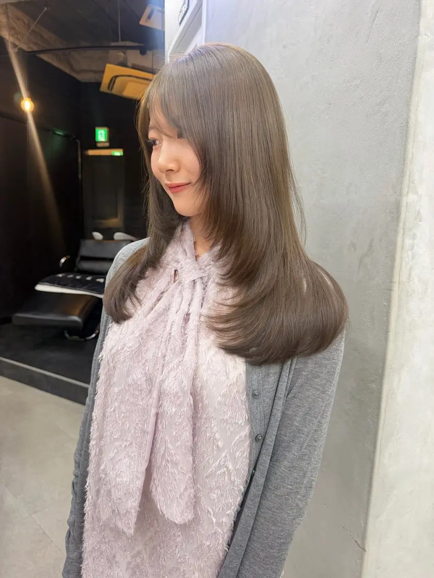 セミロング カラー ヘアアレンジ ヘアカラー ゆめか🦋 /似合わせカラー💖のヘアスタイル