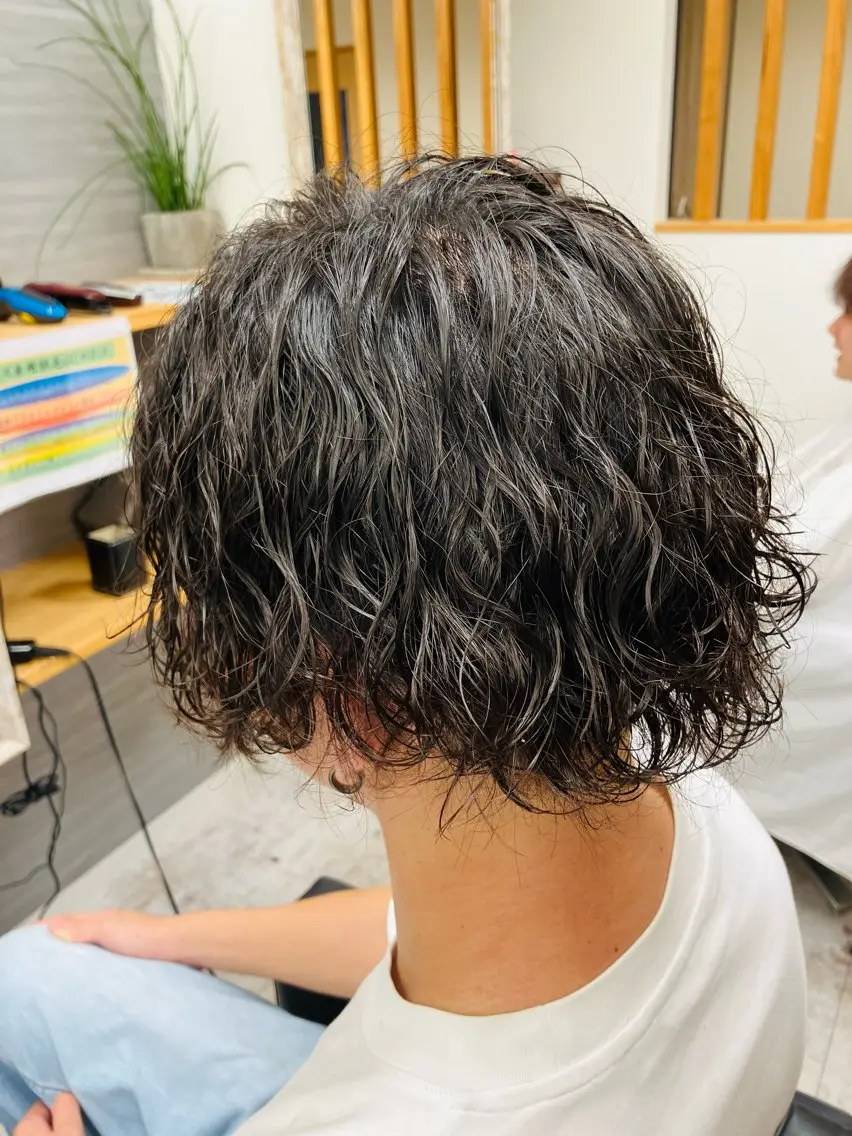 パーマ メンズ カット パーマ メンズ特化/パーマ/ フェードWATARUのヘアスタイル