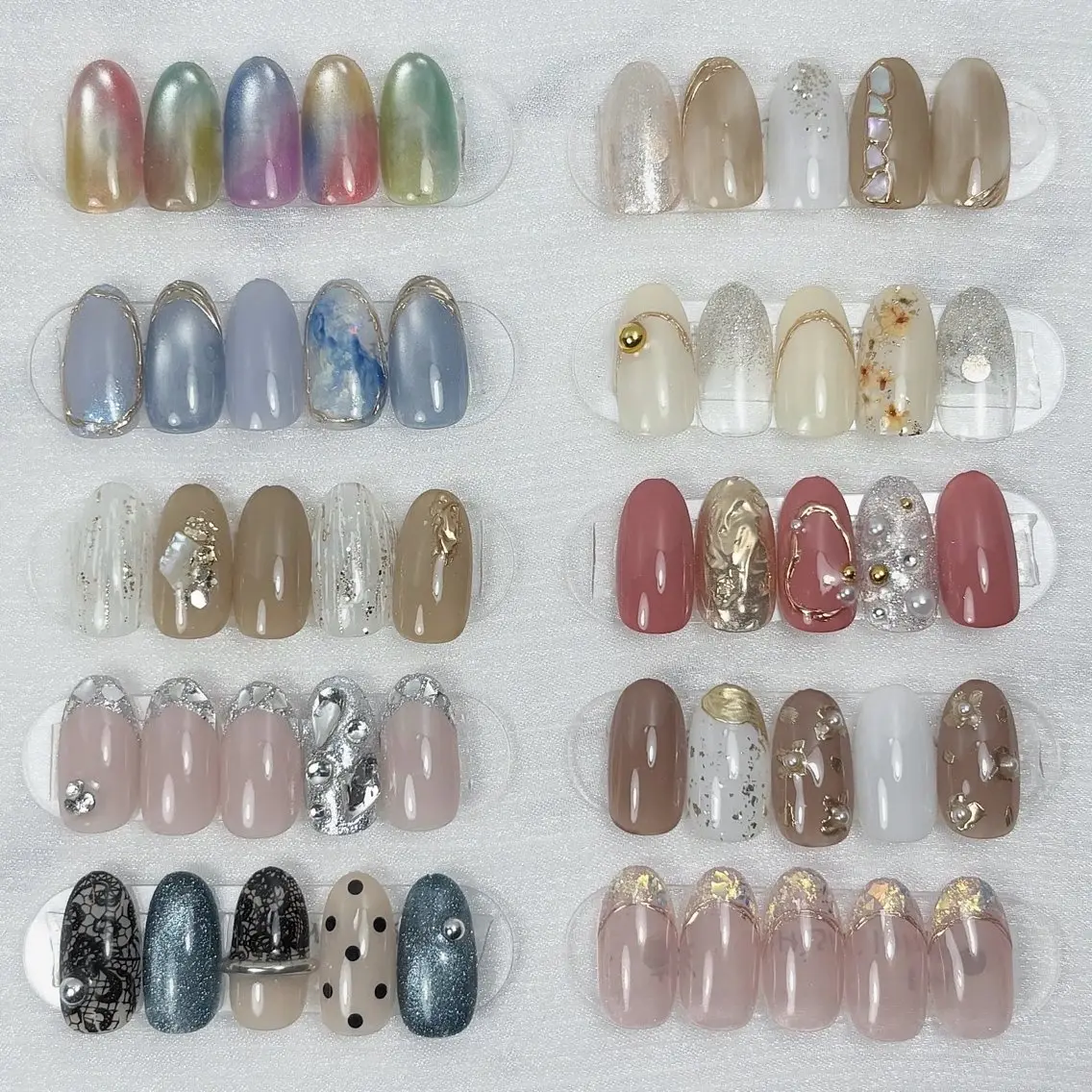 ネイル 長さ出し 春ネイル NailSalon Nicoaiのネイルデザイン