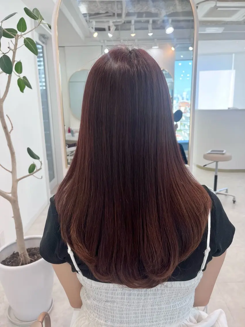 セミロング トリートメント lemiie suzunaのヘアスタイル