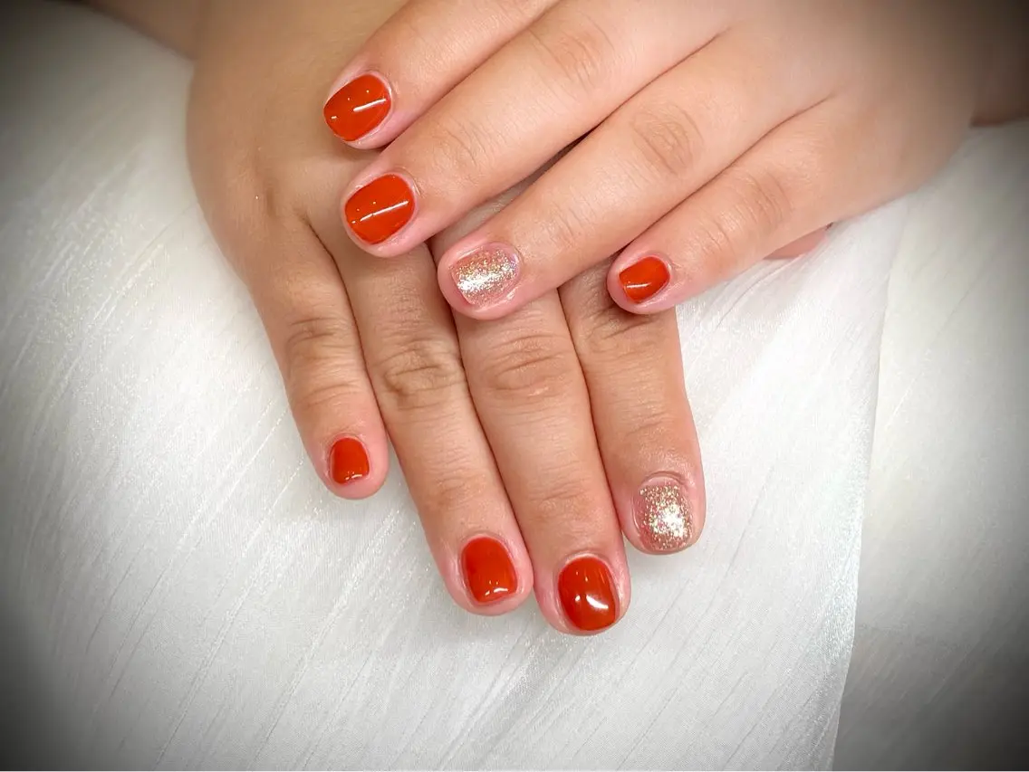 ネイル ラメ(グリッター) ハンドネイル LingK/nail 高士 翔子のネイルデザイン