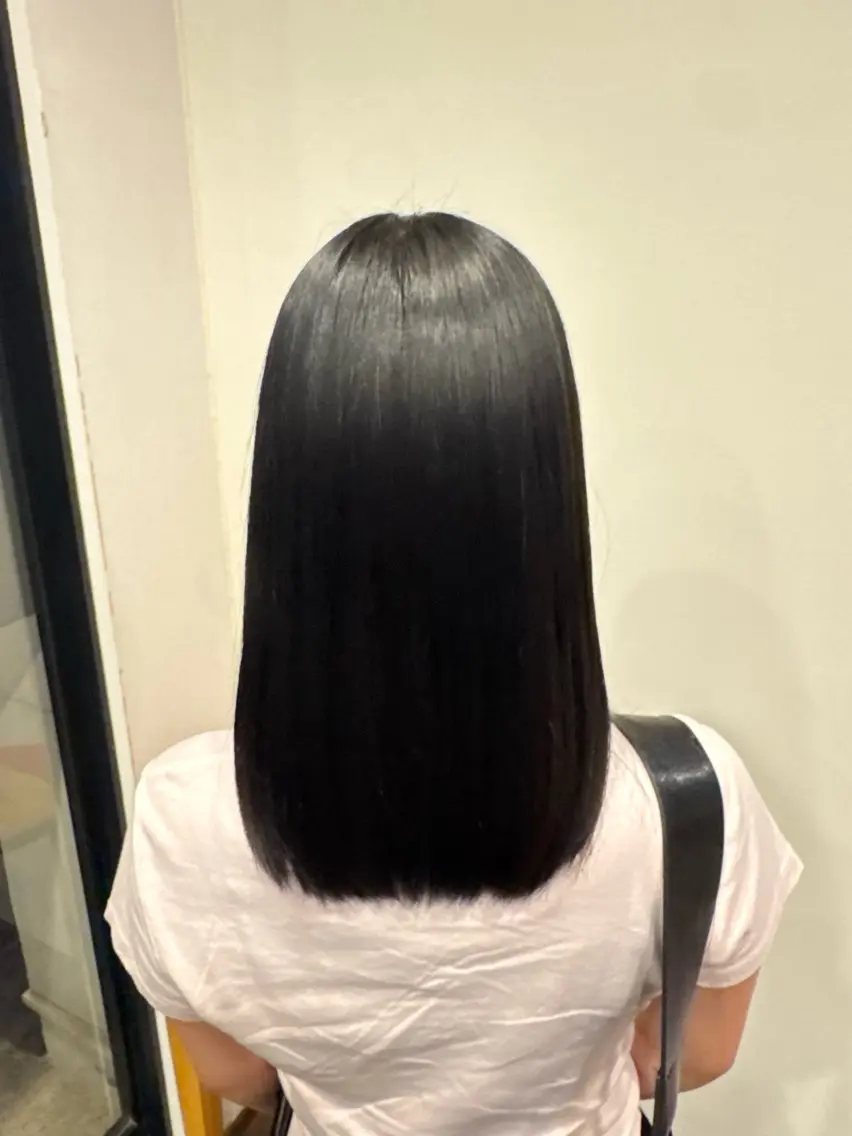 ミディアム トリートメント ヘアカラー パーマモデル／ さあやのヘアスタイル