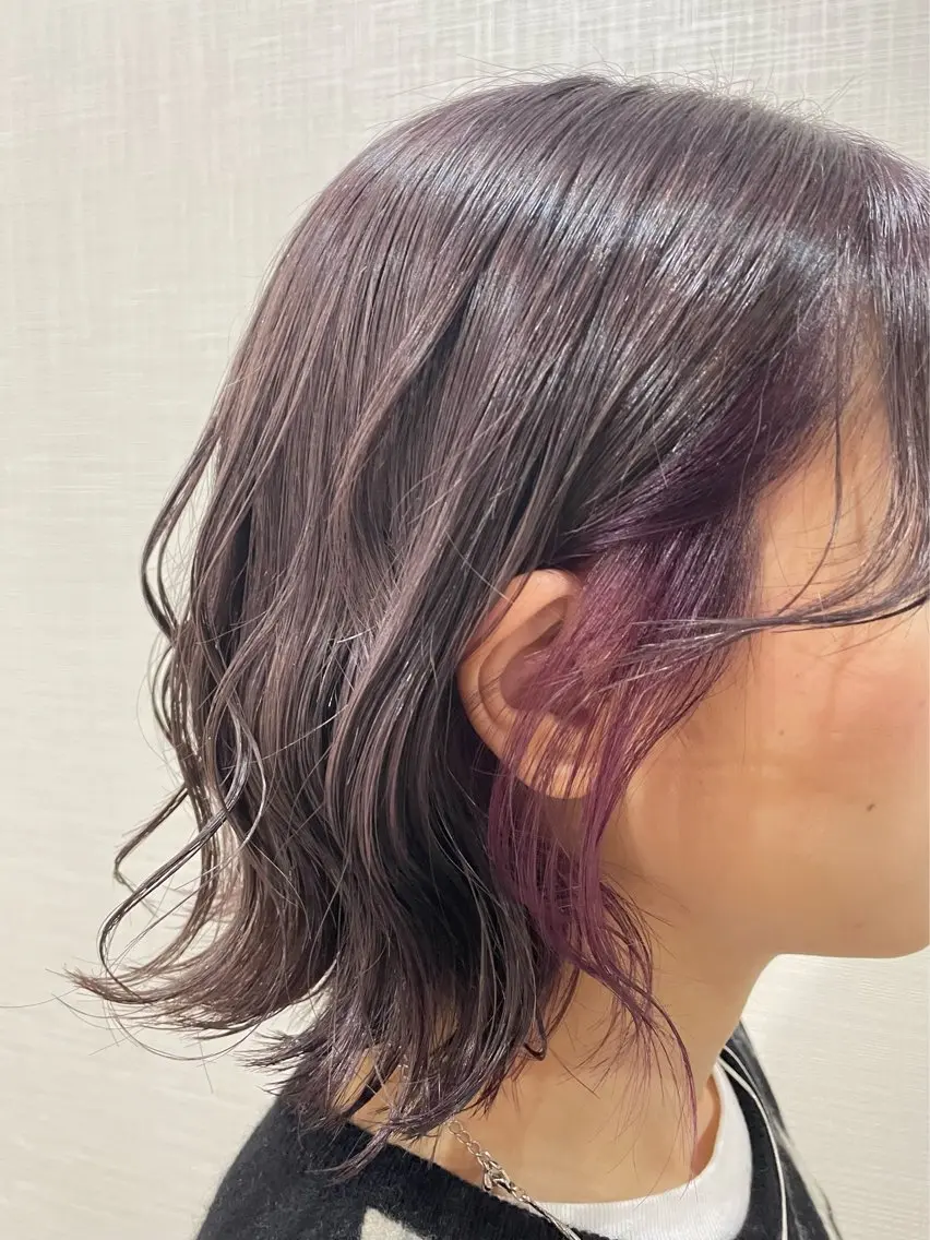 ショート カラー ブリーチ 透明感カラー ダブルカラー イヤリングカラー インナーカラー カット ヘアカラー RorriM natsuのヘアスタイル