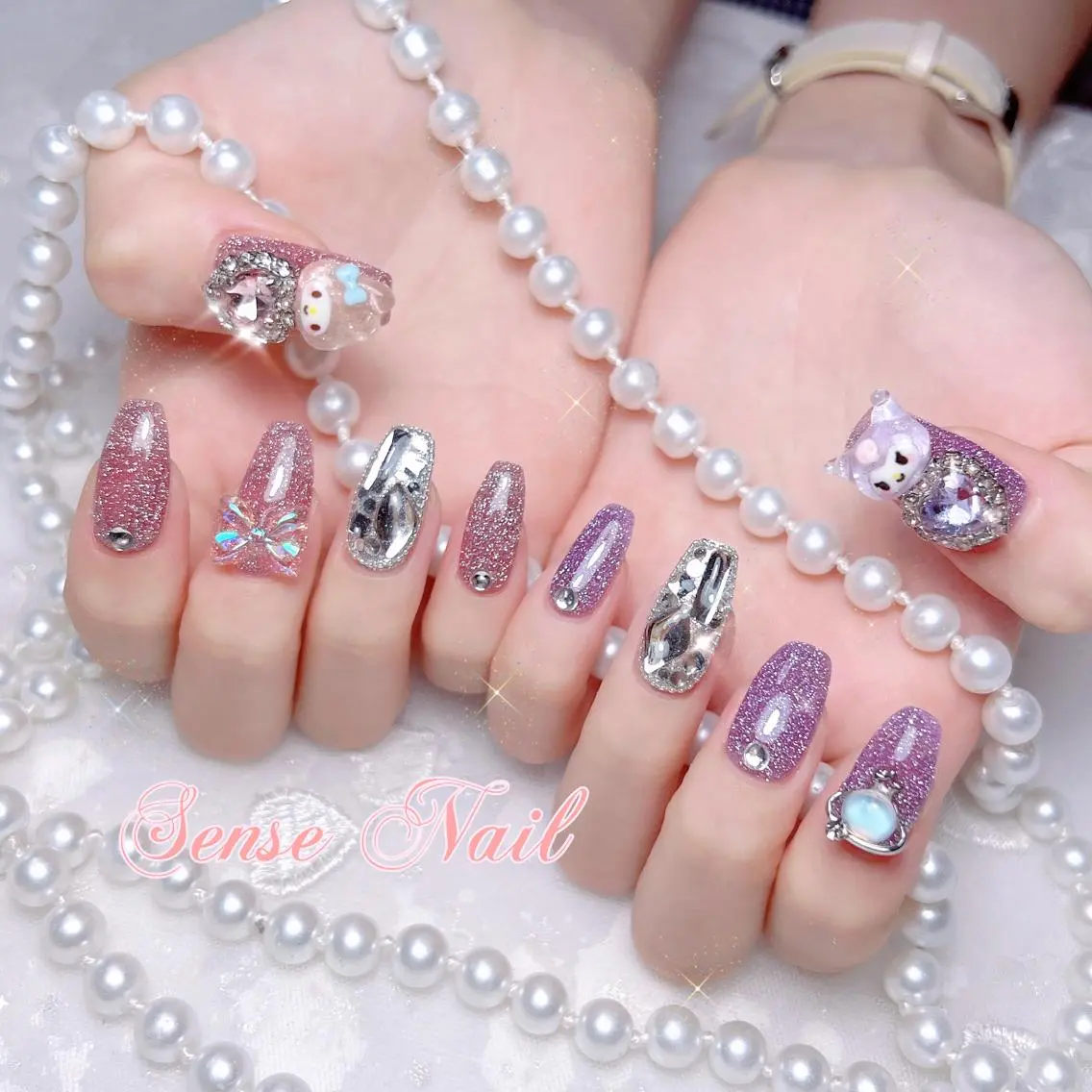 ネイル ハート ハンドネイル ハンドケア Feinn Ink💕のネイルデザイン