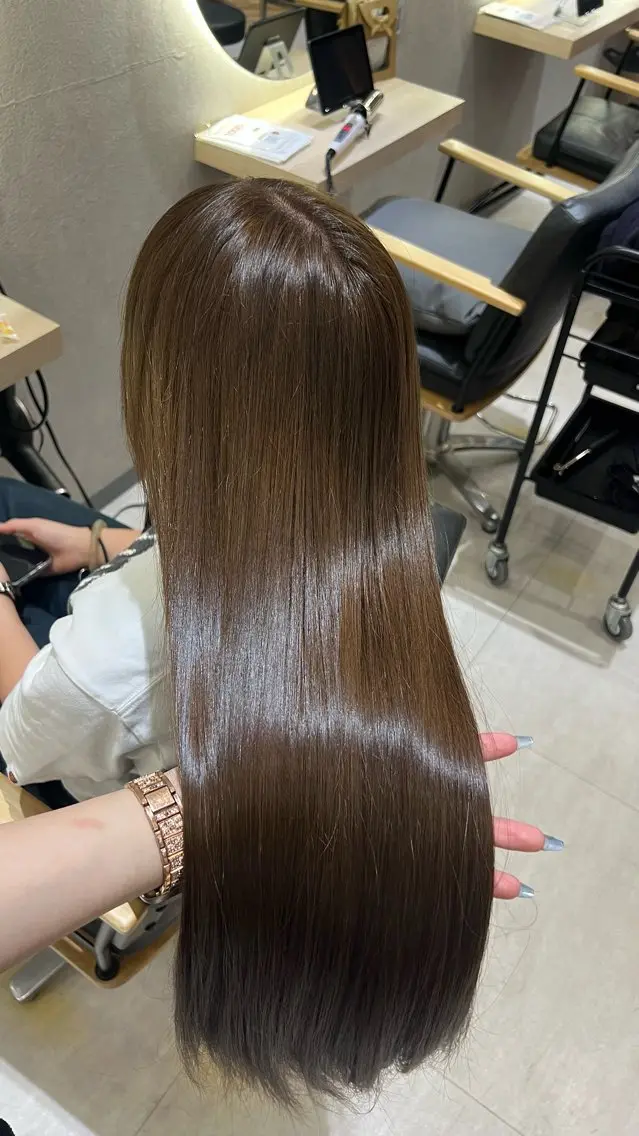 カラー ヘアカラー mona🩵透明感 カラー/ヘアセットのヘアスタイル