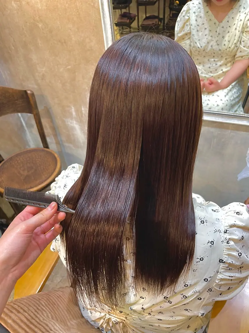 ロング カラー トリートメント 《原宿》暖色カラー kokoaのヘアスタイル