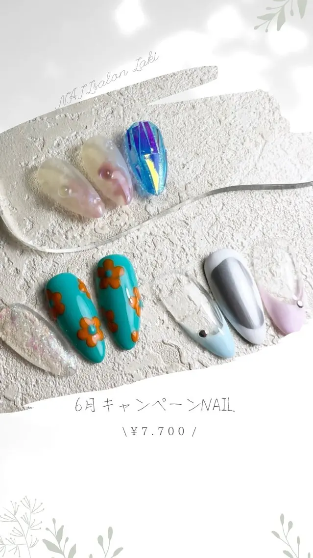 ネイル ハンドネイル フットネイル NAILsalon Laki(ラキ)のネイルデザイン